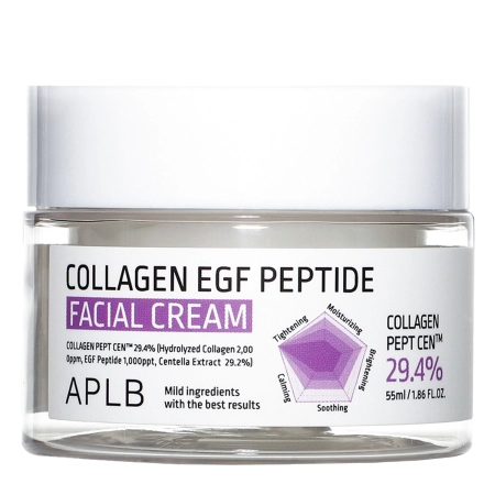 APLB - Collagen EGF Peptide Facial Cream - Mitrinošs un Nostiprinošs Sejas Krēms - 55ml