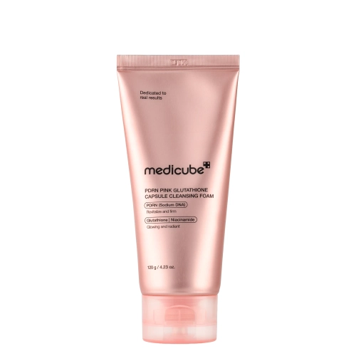 Medicube - PDRN Pink Glutathione Capsule Cleansing Foam - Attīrošas Putas Sejai - 120g