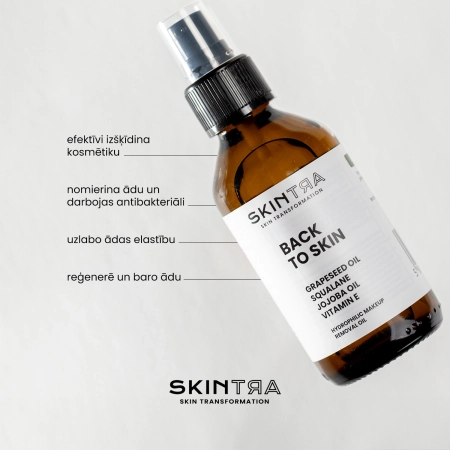 SkinTra - Back To Skin - Hidrofīlā Dekoratīvās Kosmētikas Noņemšanas Eļļa - 100ml