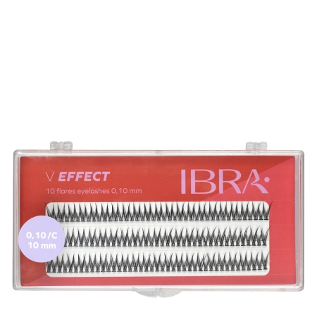 Ibra Makeup - Skropstu Kušķi V Effect 0,10 - 10mm - 60gab