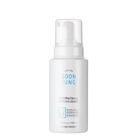 Etude House - Soon Jung pH 6,5 Whip Cleanser - Attīrošas Putas Sejai - 250ml