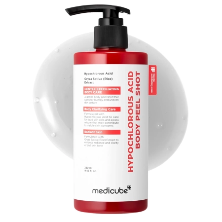 Medicube - Hypochlorous Acid Rice Body Peel Shot - Ķermeņa Pīlings ar Hipohlorskābi - 280ml