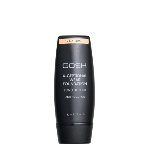 GOSH - X-Ceptional Wear Foundation - Ilgnoturīgs Tonālais Krēms - 12 Natural - 30ml