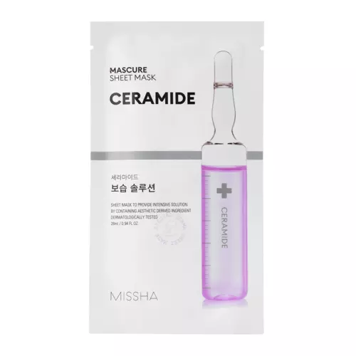 Missha - Mascure Moisture Solution Sheet Mask - Ceramide - Nomierinoša auduma maska - 28ml