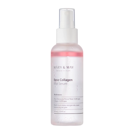Mary&May - Rose Collagen Mist Serum - Divfāžu serums miglas veidā - 100ml