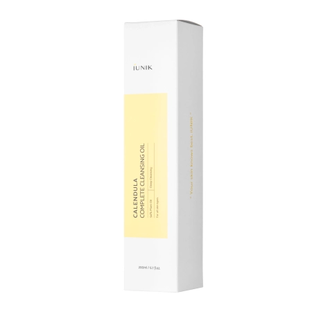 iUNIK - Calendula Complete Cleansing Oil - Attīrošā Eļļa Ar Kliņģerīšu Ekstraktu - 200ml