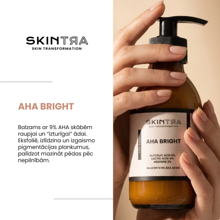 SkinTra - AHA Bright - Balzams ar AHA Skābēm 9% - 200ml