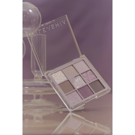 Unleashia - Glitterpedia Eye Palette - Vegāniska Acu Ēnu Palete - 4 All Of Lavender Fog - 6,6g