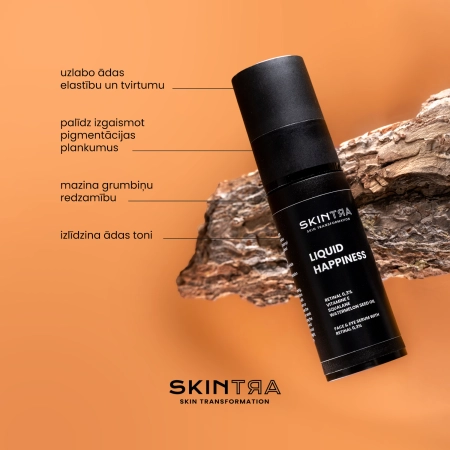 SkinTra - Liquid Happiness - Sejas un Acu Zonas Serums ar 0,3% Retinālu - 30ml