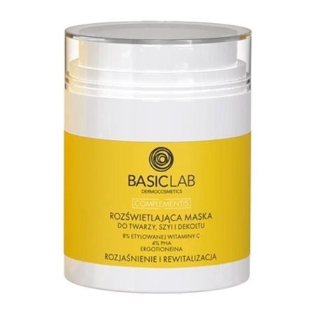 BasicLab - Complementis - Izgaismojoša Maska Sejai, Kaklam un Dekoltē - 50ml