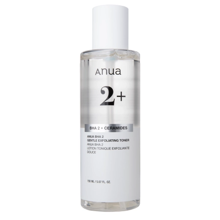 Anua - BHA 2% Gentle Exfoliating Toner - Nolobošs Sejas Toniks ar Skābēm - 150ml