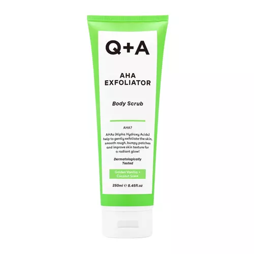 Q+A - AHA Exfoliator Body Scrub - Izlīdzinošs ķermeņa skrubis ar AHA skābēm - 250ml