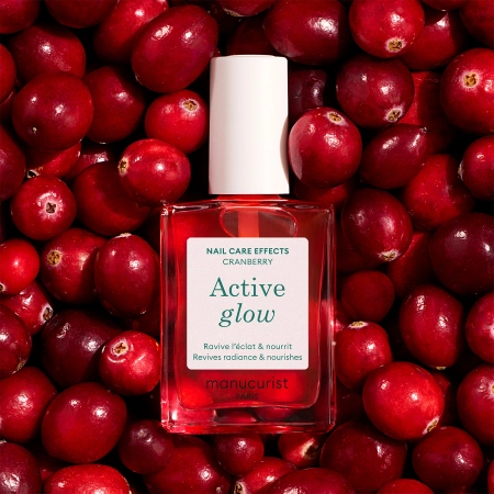 Manucurist - Active - Active Glow - Kopjoša Laka 2in1 - Cranberry - 15ml