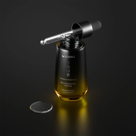 KORIKA - Korean Heritage Hydrolyzed Collagen Premium Rejuvenating Serum - Atjaunojošs Sejas Serums ar Kolagēnu - 30ml