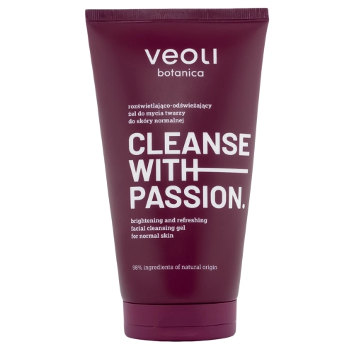 Veoli Botanica - CLEANSE WITH PASSION - Izgaismojoša un Atjaunojoša Sejas Mazgāšanas Želeja Normālai Ādai - 150ml