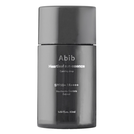 Abib - Heartleaf Sun Essence Calming Drop - Nomierinoša Saules Aizsargesence SPF50 PA++++ ar Sirdslapu - 50ml