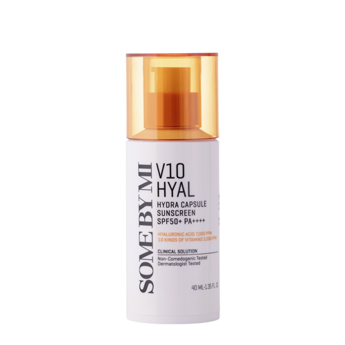 Some By Mi - V10 Hyal Hydra Capsule Sunscreen SPF 50+ PA++++ - Krēms ar Filtru - 40ml