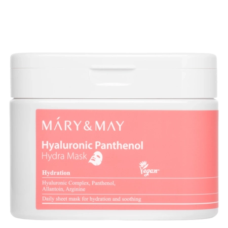 Mary&May - Hyaluronic Panthenol Hydra Maska - Mitrinošo Sejas Masku Komplekts - 30 gab.
