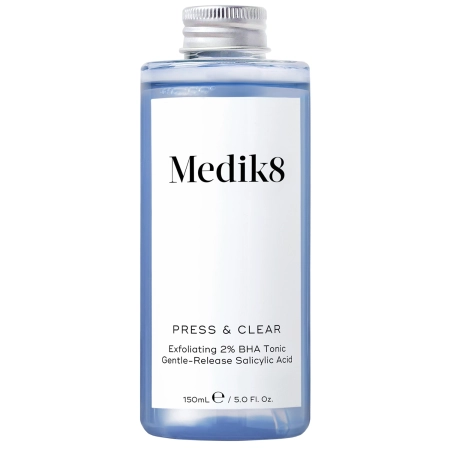 Medik8 - Press&Clear Exfoliating 2% BHA Toner - Noloboša Toniks ar Salicilskābi - 150ml - Refill