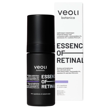 Veoli Botanica - Essence Of Retinal - Nostiprinošs un Izgaismojošs Serums Sejai un Kaklam ar Retinālu 0,06% - 30ml