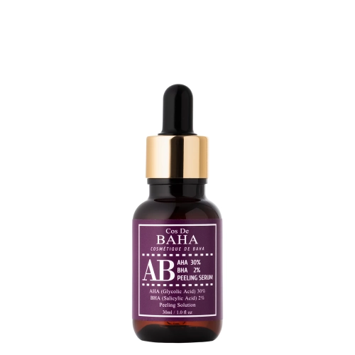 Cos De BAHA - AHA 30% BHA 2% Peeling Serum (AB) - Sejas Pīlinga Serums ar 30% AHA un 2% BHA Skābēm - 30ml