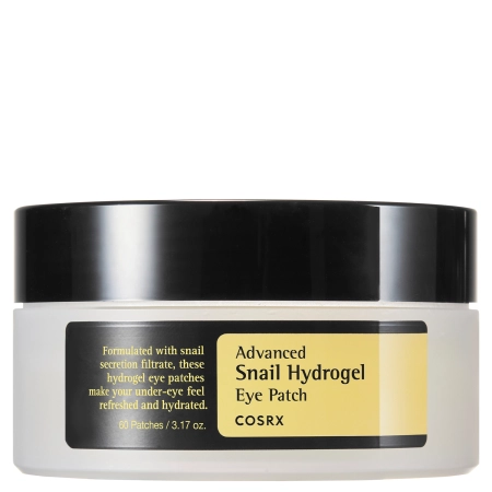 COSRX - Advanced Snail Hydrogel Eye Patch - Hidrogēla Patči Ādai zem Acīm ar Gliemežu Gļotām - 60 gab.
