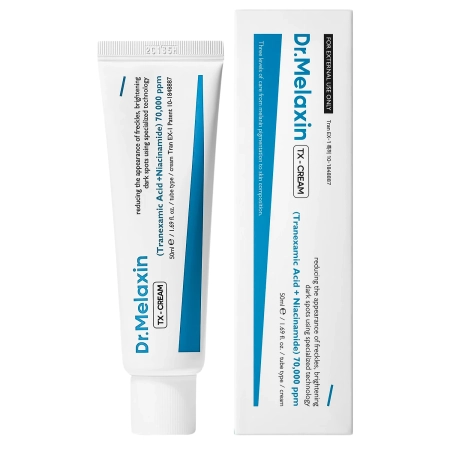 Dr.Melaxin - TX-Cream - Izgaismojošs Sejas Krēms ar Traneksāmskābi - 50g
