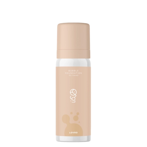 LOVRO - Bubble Foundation - Tonālais Krēms ar Gaisīgu Izgaismojošu Formulu - 03 Sand - 50ml