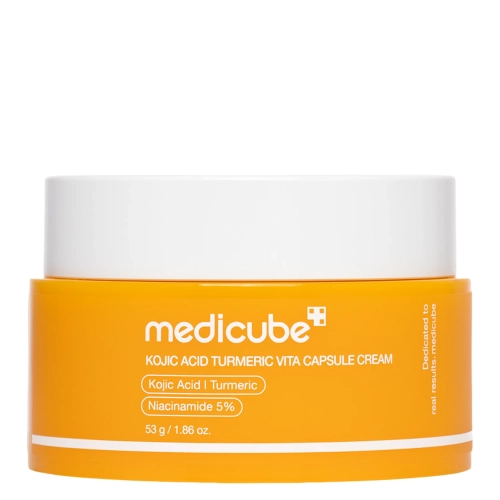 Medicube - Kojic Acid Turmeric Vita Capsule Cream - Izgaismojošs Kapsulu Krēms ar Kojskābi un Kurkumu - 53g