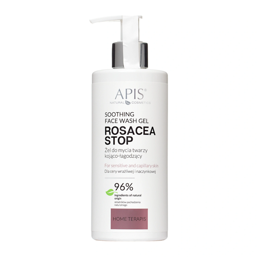 Apis - Rosacea-Stop - Nomierinoša un Mīkstinoša Sejas Mazgāšanas Želeja - 300ml
