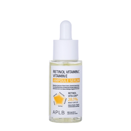 APLB - Retinol Vitamin C Vitamin E Ampoule Serum - Serums ar Retinolu un Vitamīniem C un E - 40ml