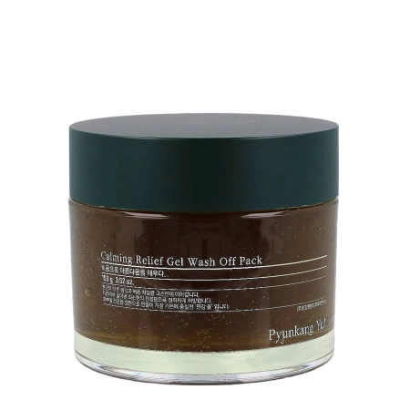 Pyunkang Yul - Calming Relief Gel Wash Off Pack - Nomierinoša Želejas Maska Sejai - 100g