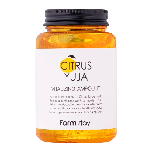 Farmstay - Citrus Yuja Vitalizing Ampoule - Vitalizējošā Ampula ar Yuzu Augli - 250ml