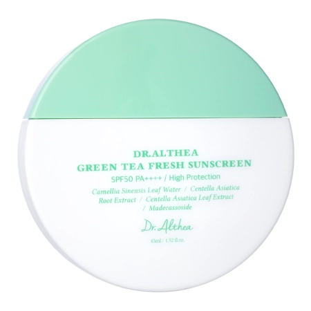 Dr. Althea - Green Tea Fresh Sunscreen SPF50+ PA++++ - Nomierinošs Saules Aizsargkrēms - 45ml