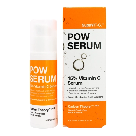 Carbon Theory - SupaVIT-C Pow Serum 15% - Izgaismojošs Serums Sejai ar C Vitamīnu 15% - 30ml