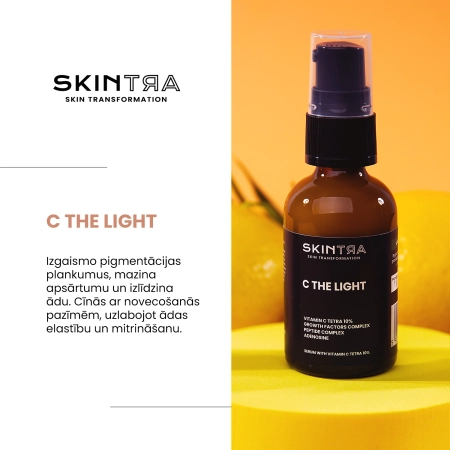 SkinTra - C The Light - Serums ar 10% C-Tetra Vitamīnu - 30ml