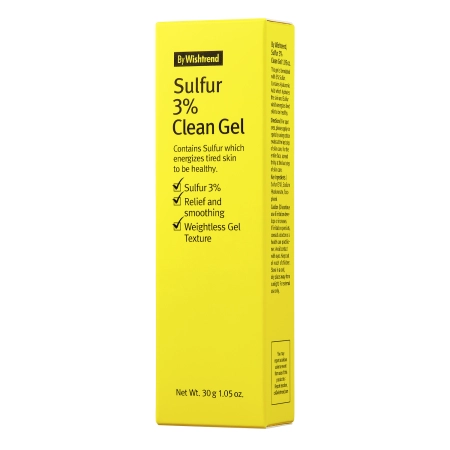 By Wishtrend - Sulfur 3% Clean Gel - Gēls Pret Lokālām Nepilnībām - 30ml