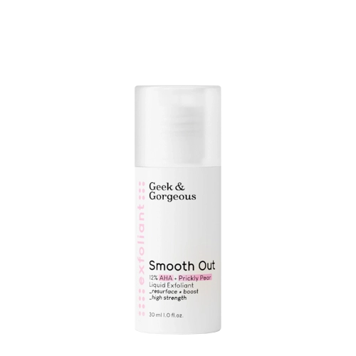 Geek & Gorgeous - Smooth Out - Spēcīgs Eksfoliants ar 12% Glikolskābi un Pienskābi - 30ml