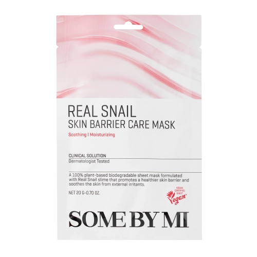 Some By Mi - Real Snail Skin Barrier Care Mask - Ādu savelkoša lokšņu maska - 20g