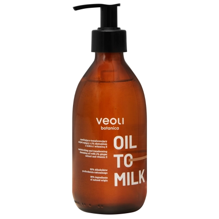 Veoli Botanica - Oil To Milk - Mitrinoša un Transformējoša Attīrīšanas Eļļa - 290ml