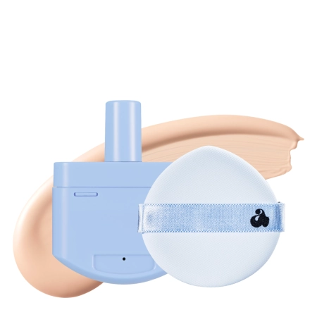 Unleashia - Babe Skin Baby Blue Cushion - Uzpilde + Sūklītis - Tonālais Spilventiņā - 21N Fluffy - 15g 