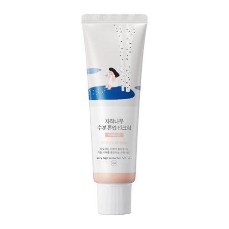 Round Lab - Birch Moisture Tone-Up Sunscreen - Tonizējošs Saules Aizsargkrēms - 50ml