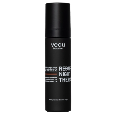 Veoli Botanica - Redness Night Therapy - Nomierinoša un Izgaismojoša Nakts Maska Paplašinātiem Kapilāriem - 50ml