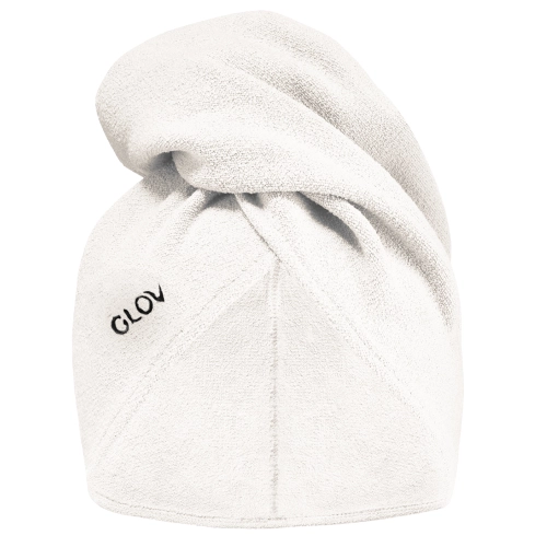 Glov - Ultra–Absorbent Hair Towel Wrap - Ultra Absorbējošs Matu Turbāns - White - 1gab