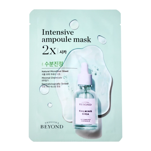 BEYOND - Intensive Ampoule Mask 2X - Cica - Nomierinoša Auduma Sejas Maska - 1gab./25ml