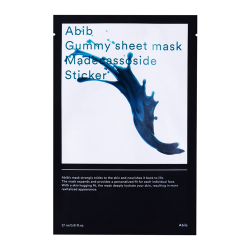 Abib - Gummy Sheet Mask Madecassoside Sticker - Mitrinoša Auduma Maska - 27ml