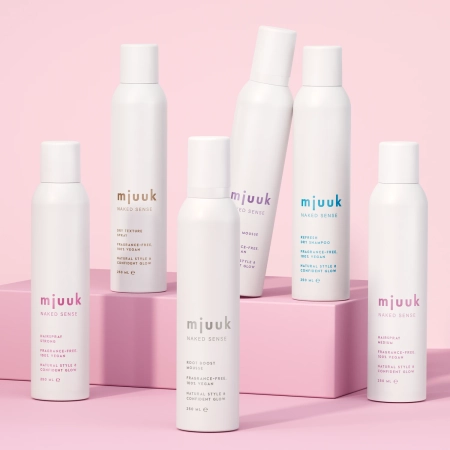 Mjuuk - Naked Sense Fragrance-free Refresh Dry Shampoo - Atsvaidzinošs Sausais Šampūns - Bez Smaržas - 250ml