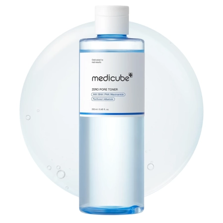 Medicube - Zero Pore Toner - Nolobošs Sejas Toniks ar Skābēm - 250ml