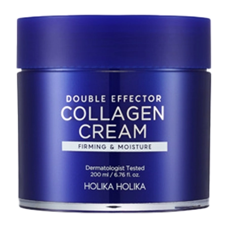 Holika Holika - Double Effector Collagen Cream - Pretgrumbu Krēms ar Kolagēnu an Hialuronskābi - 200ml
