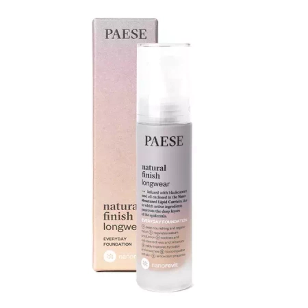 Paese - Nanorevit Natural Finish Longwear Everyday Foundation - Ilgnoturīgs Tonālais Krēms ar Dabisku Finišu - 2,5 Sand Beige - 30ml